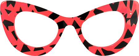 Weslie - Cat Eye Red/Leopard Eyeglasses