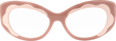 Nutana - Cat Eye Cameo/Brown Eyeglasses