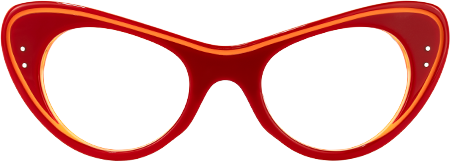 Guia - Cat Eye Red Eyeglasses