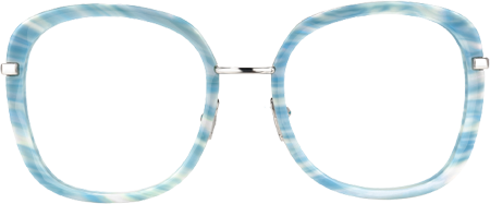 Caroline - Square Light/Blue Eyeglasses