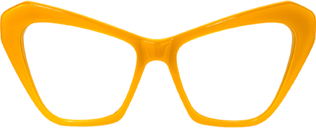 Kellee - Cat Eye Orange Eyeglasses