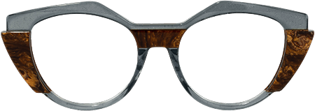 Lenore - Geometric Dark/Grey Eyeglasses