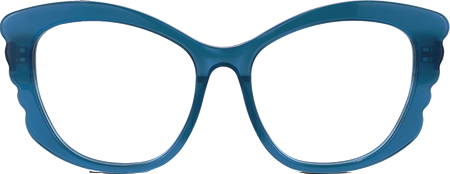 Wendalyn - Geometric Blue Eyeglasses