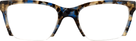 Vivienne - Rectangle Blue/Tortoise Eyeglasses