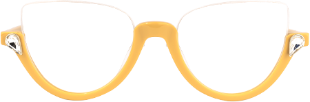 Sylvia - Cat Eye Yellow Eyeglasses