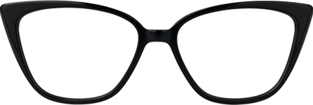 Meghan - Rectangle Black Eyeglasses