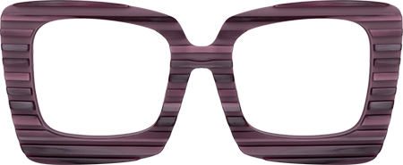 Jazmine - Square Purple Eyeglasses