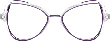 Souza - Geometric Purple Eyeglasses