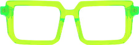 Cassiel - Rectangle Green Eyeglasses