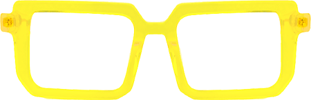 Cassiel - Rectangle Yellow Eyeglasses