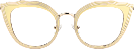 Beasley - Cat Eye Yellow Eyeglasses