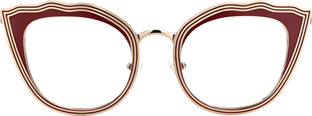 Beasley - Cat Eye Red Eyeglasses