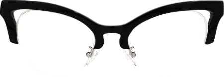 Drayton - Cat Eye Black Eyeglasses