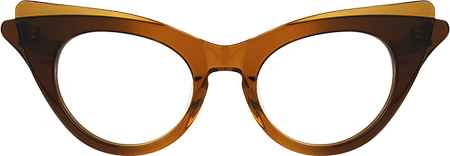 Debra - Cat Eye Brown Eyeglasses