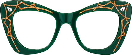 Zavala - Square Green Eyeglasses