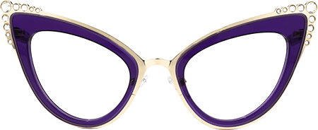 Magdaleno - Cat Eye Purple Eyeglasses