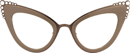 Magdaleno - Cat Eye Brown Eyeglasses