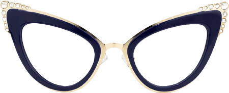 Magdaleno - Cat Eye Blue Eyeglasses