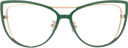 Roselyn - Cat Eye Green Eyeglasses