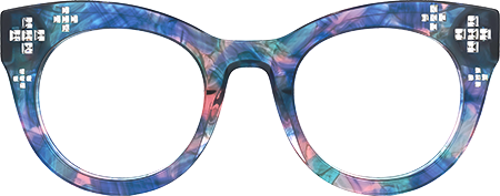 Dembo - Round Floral Eyeglasses