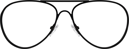 Novoa - Aviator Black Eyeglasses