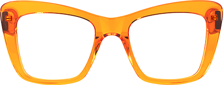 Dewanna - Rectangle Orange Eyeglasses