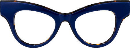 Bostick - Cat Eye Blue Eyeglasses