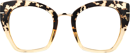 Paulina - Square Light Tortoise Eyeglasses