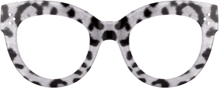 Miguel - Oval Grey/Leopard Eyeglasses