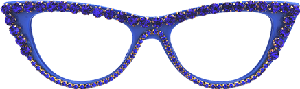 Cathleen - Blue Cat Eye Glasses