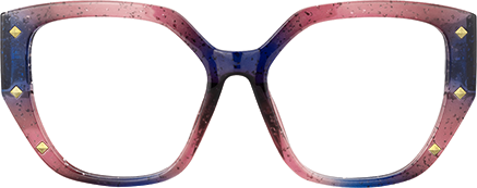 Xantara - Geometric Blue/Red Eyeglasses