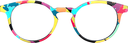 Minnie - Oval Multicolored Eyeglasses